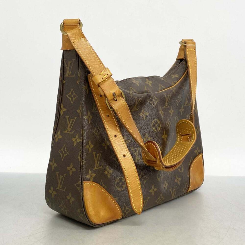LOUIS VUITTON Authentic Brown Monogram Boulogne 30 Shoulder Bag - Picture 2 of 12